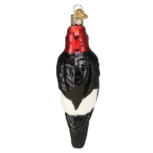 Old World Christmas Red Headed Woodpecker Ornament