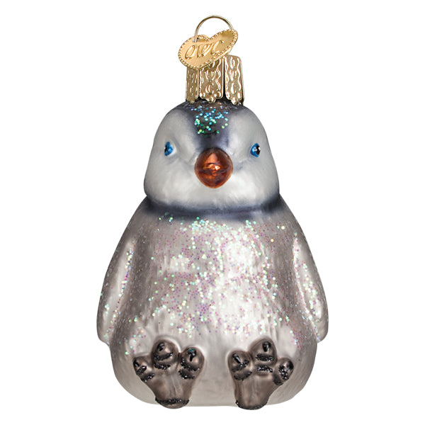 Old World Christmas Sitting Penguin Chick Ornament