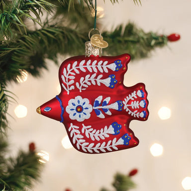 Old World Christmas Folkfeather Thrush Ornament