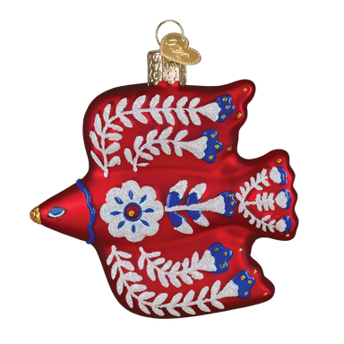 Old World Christmas Folkfeather Thrush Ornament