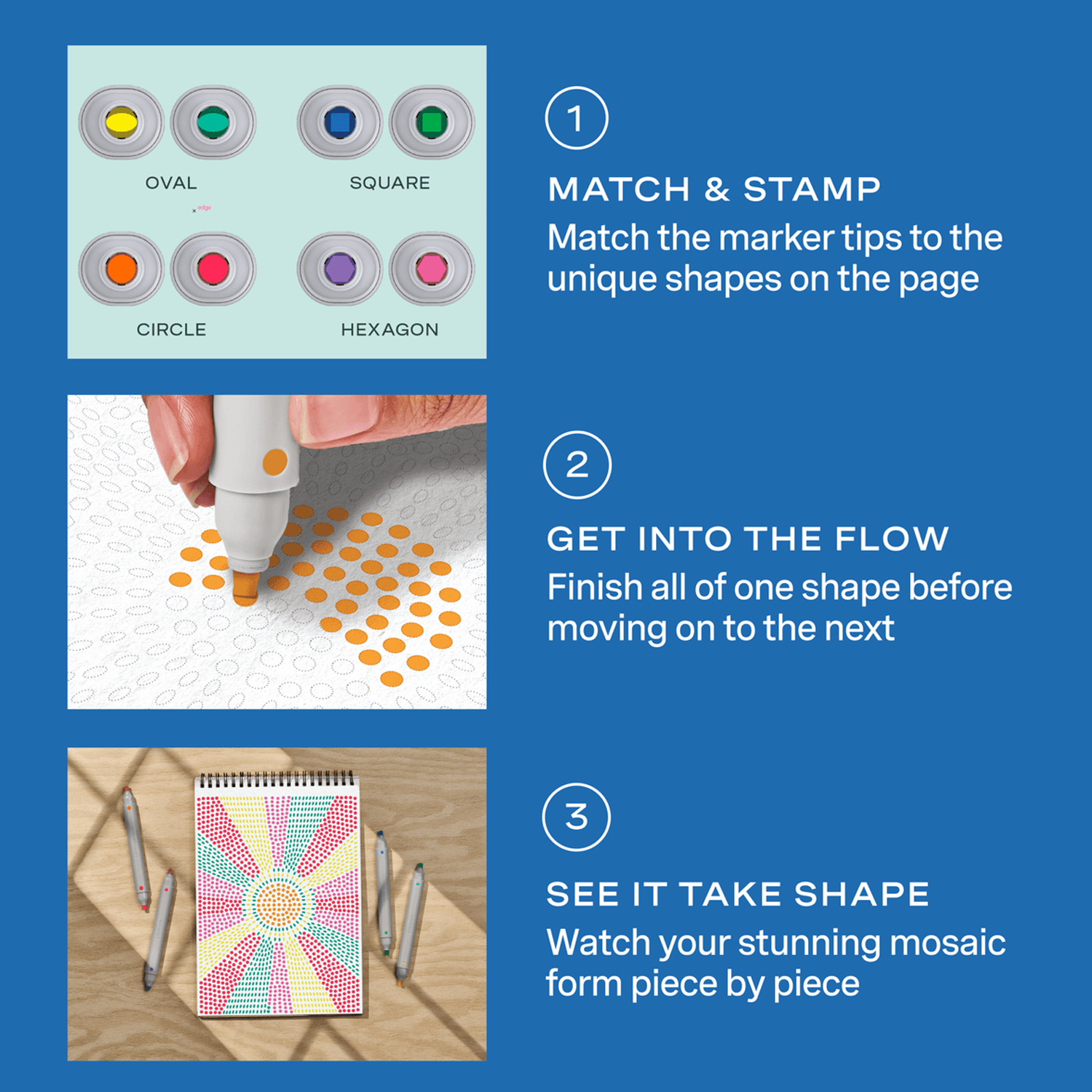 LFELNE FlowArt - Stamp by Shape - Mediterranean