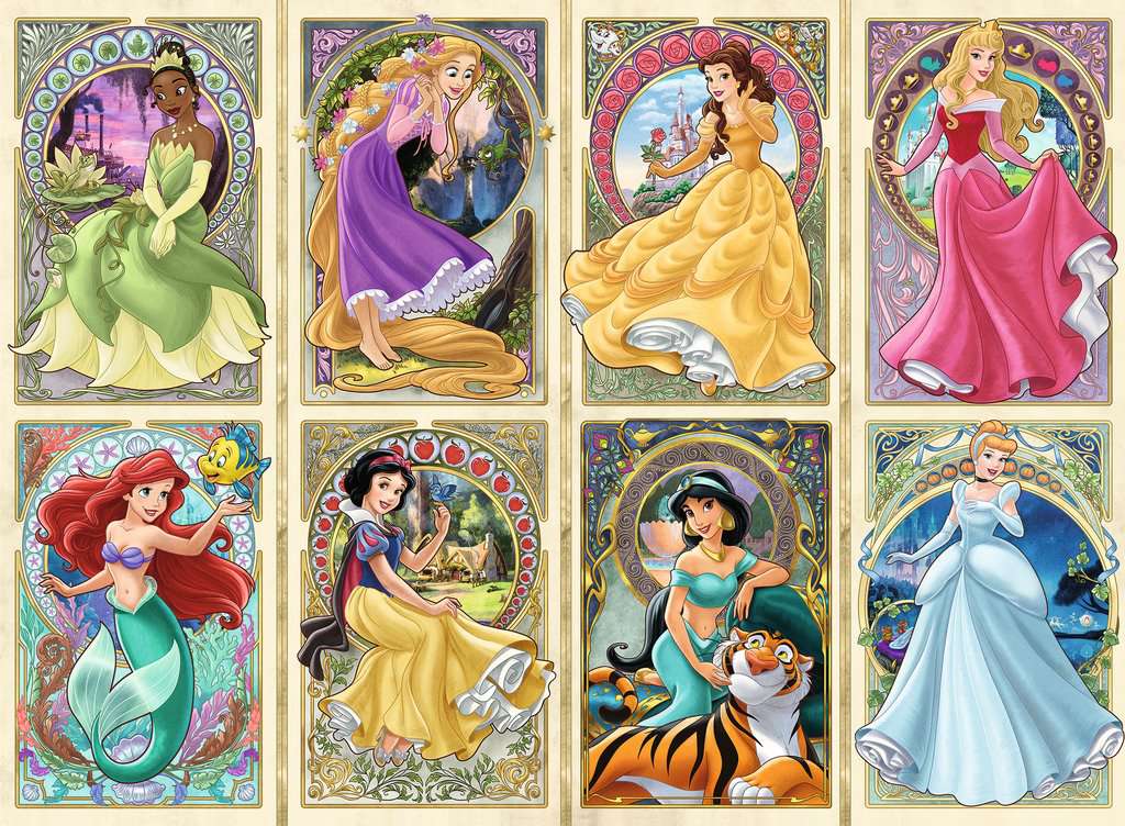 Disney Princess Art Nouveau Princesses 1000 Piece Puzzle    
