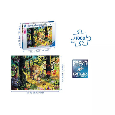 Lions & Tigers & Bears Oh My! 1000 Piece Puzzle