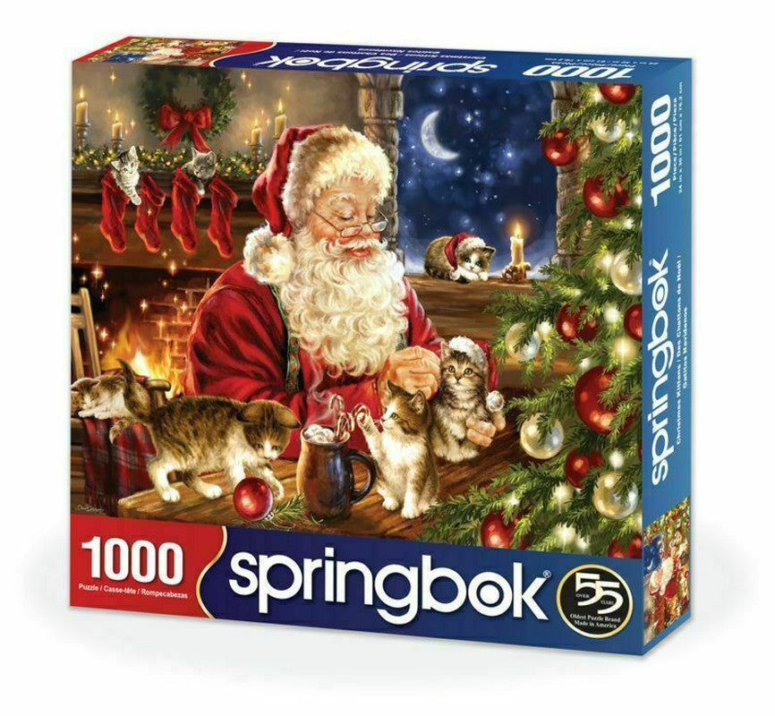 SPRGBK Christmas Kittens 1000 Piece Puzzle