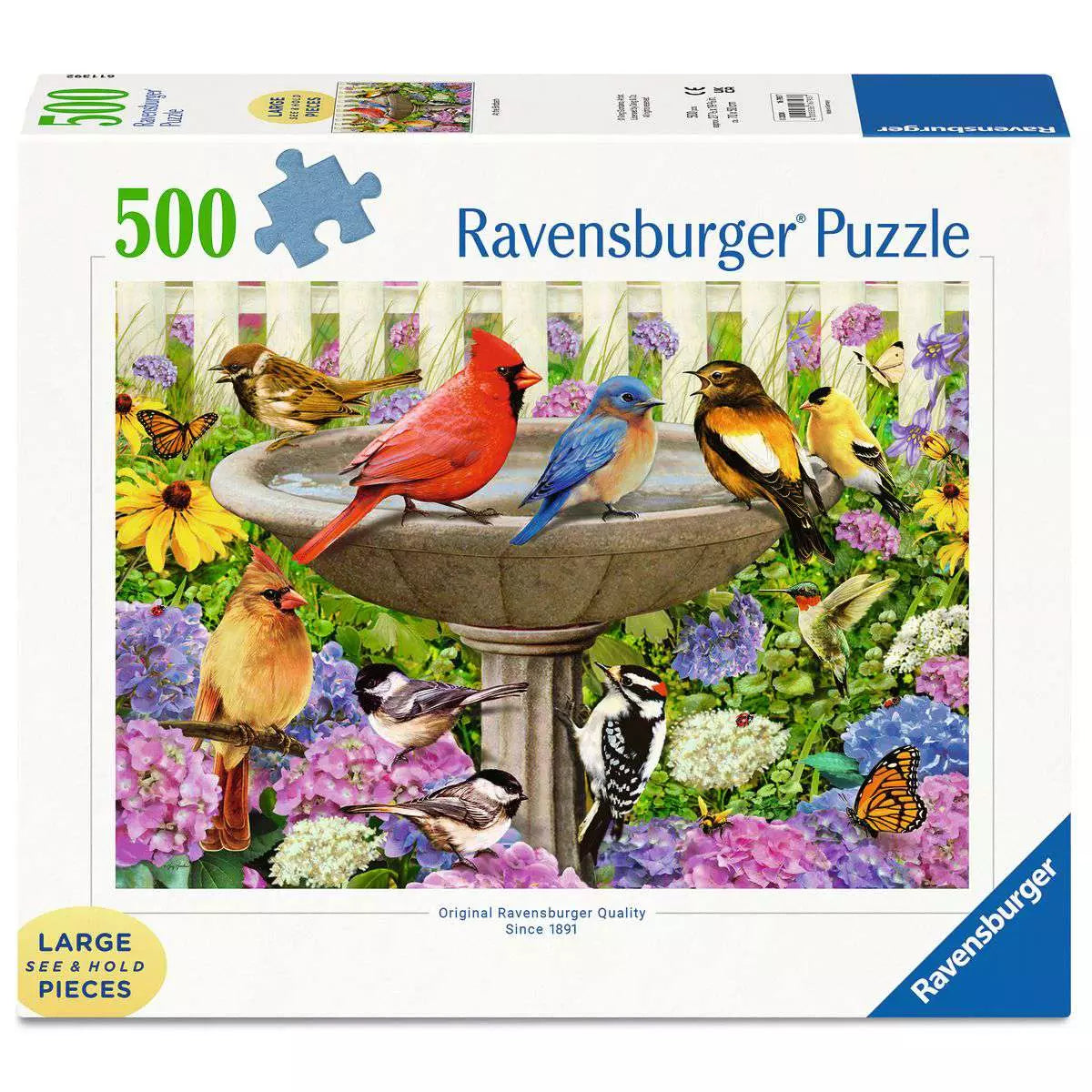 At The Birdbath 500 Piece Large Format Puzzle