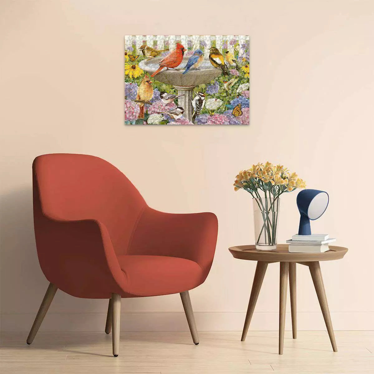 At The Birdbath 500 Piece Large Format Puzzle