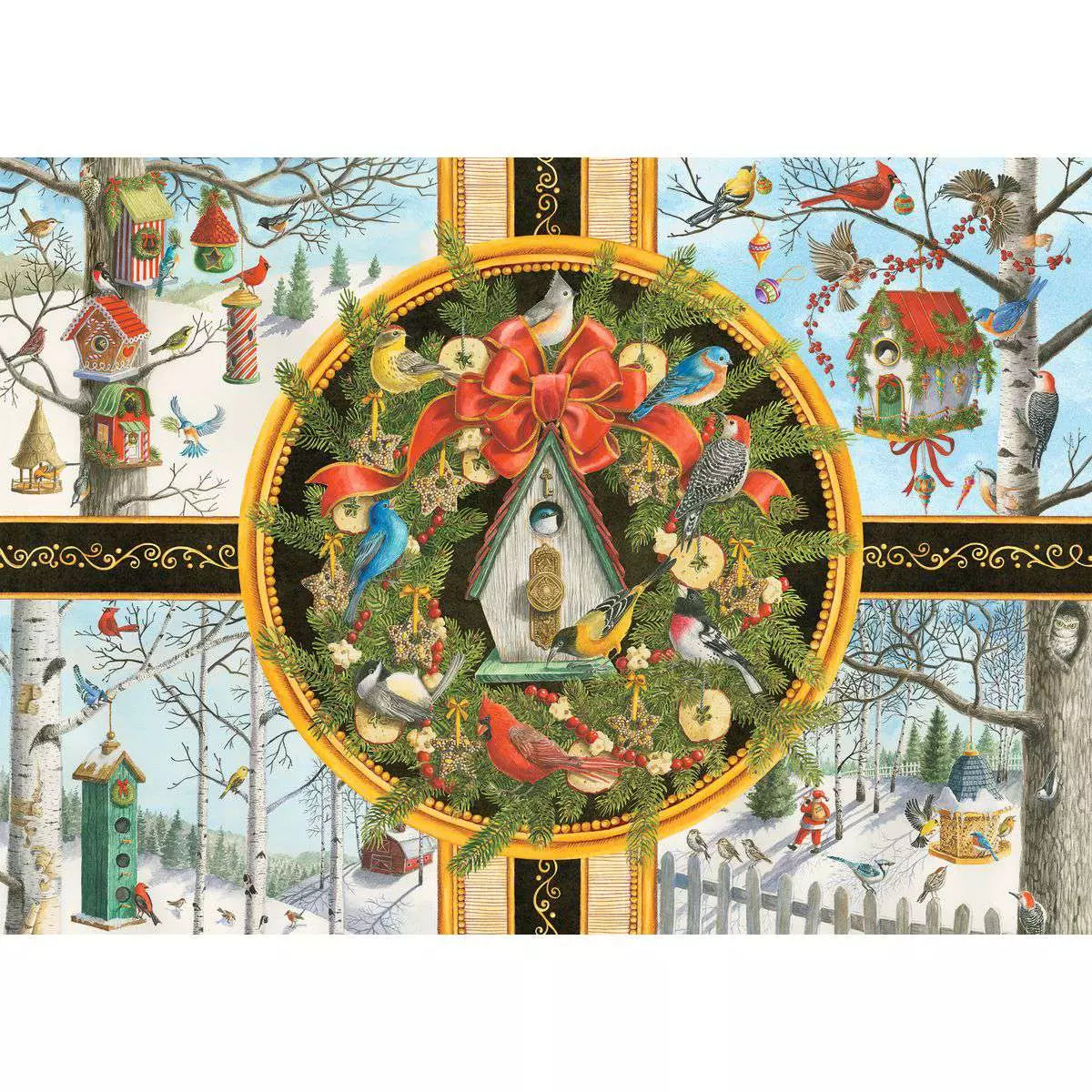 Christmas Songbirds 500 Piece Large Format Puzzle