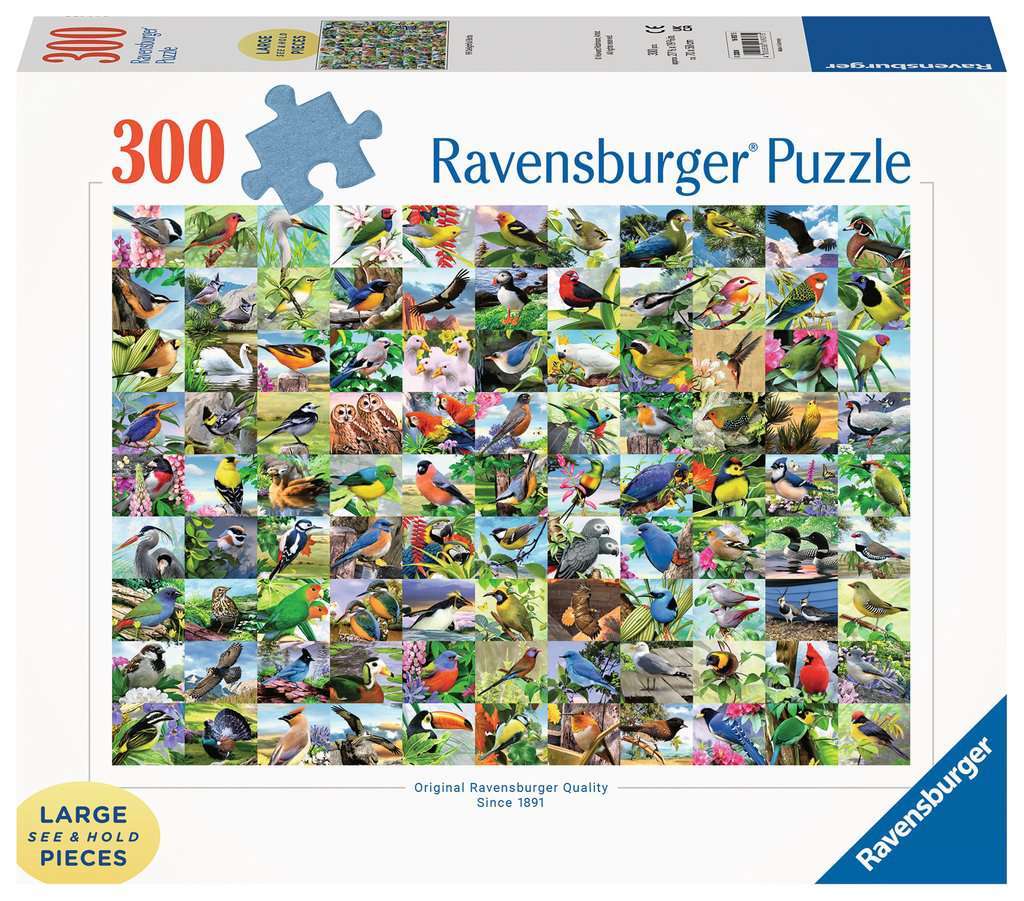 99 Delightful Birds 300 Piece Large Format Puzzle    