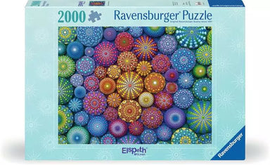 Radiating Rainbow Mandalas 2000 Piece Puzzle