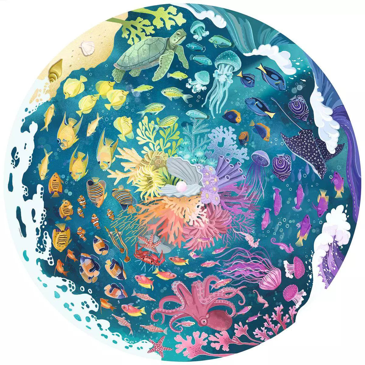 Circle of Colors: Ocean 500 Piece Puzzle