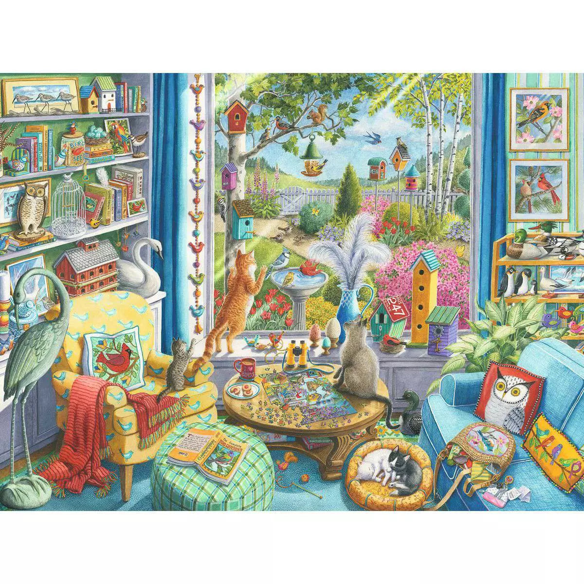RAV The Bird Watchers 750 Piece Large Format Puzzle