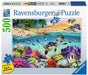 Race Of The Baby Sea Turtles 500 Piece Large Format Puzzle    