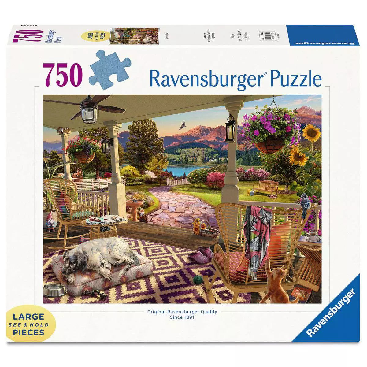 Cozy Front Porch 750 Piece Large Format Puzzle