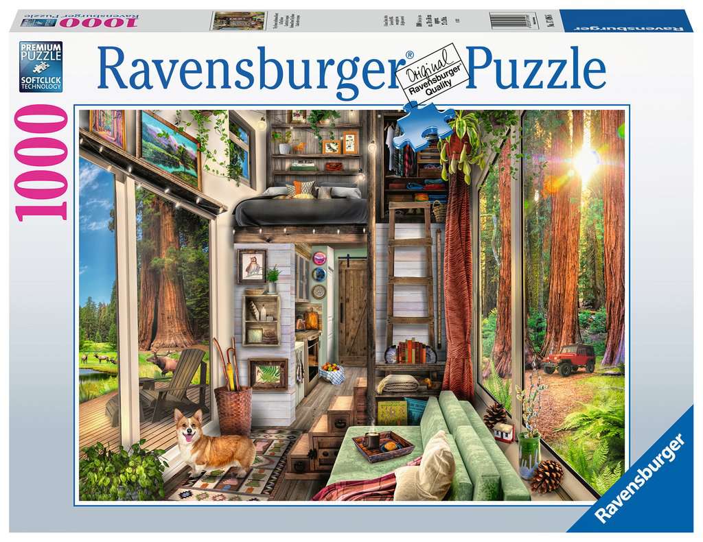 Redwood Forest Tiny House 1000 Piece Puzzle    