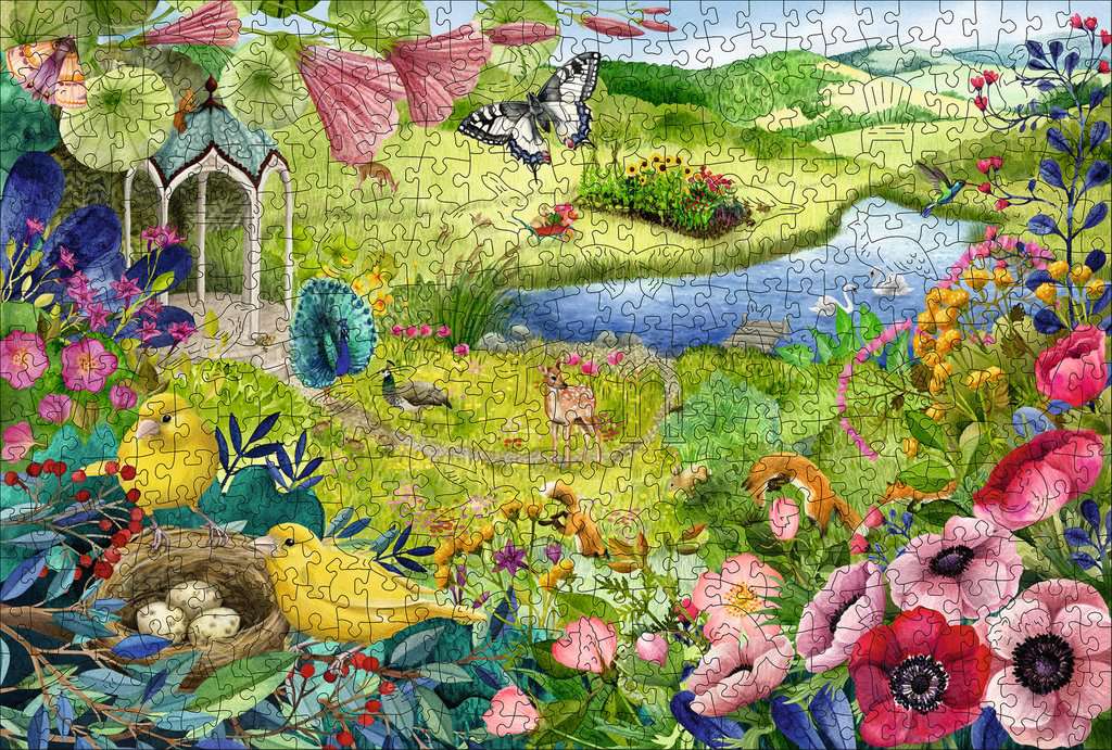 Natures Garden 500 Piece Wooden Puzzle    