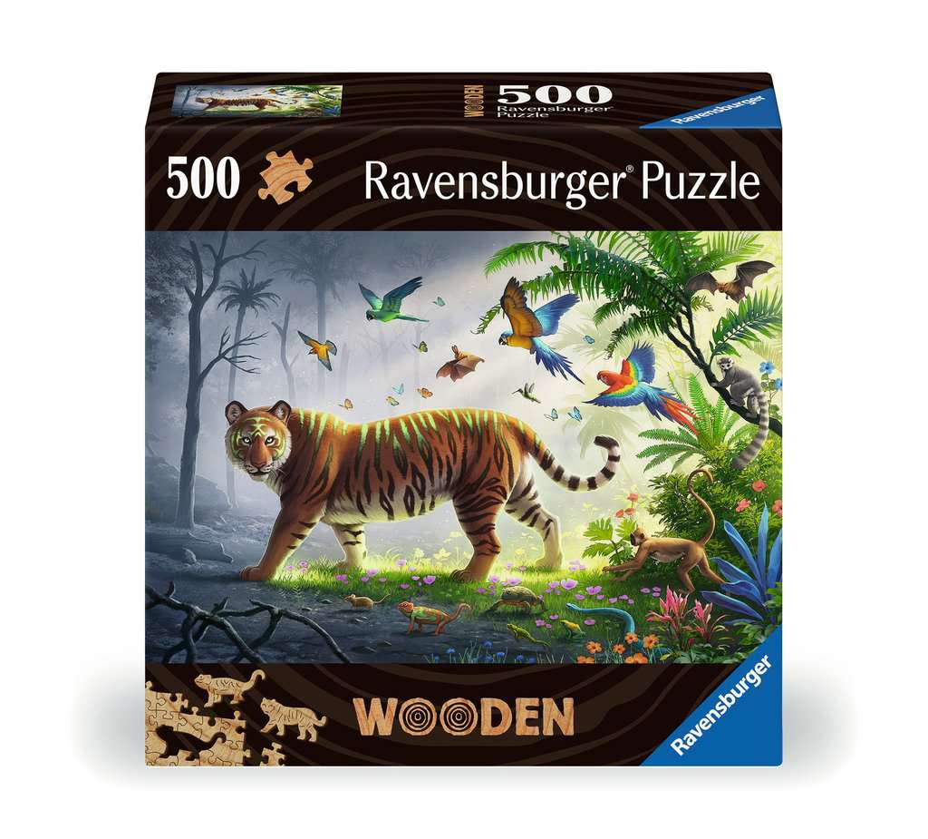 Jungle Tiger 500 Piece Wooden Puzzle    