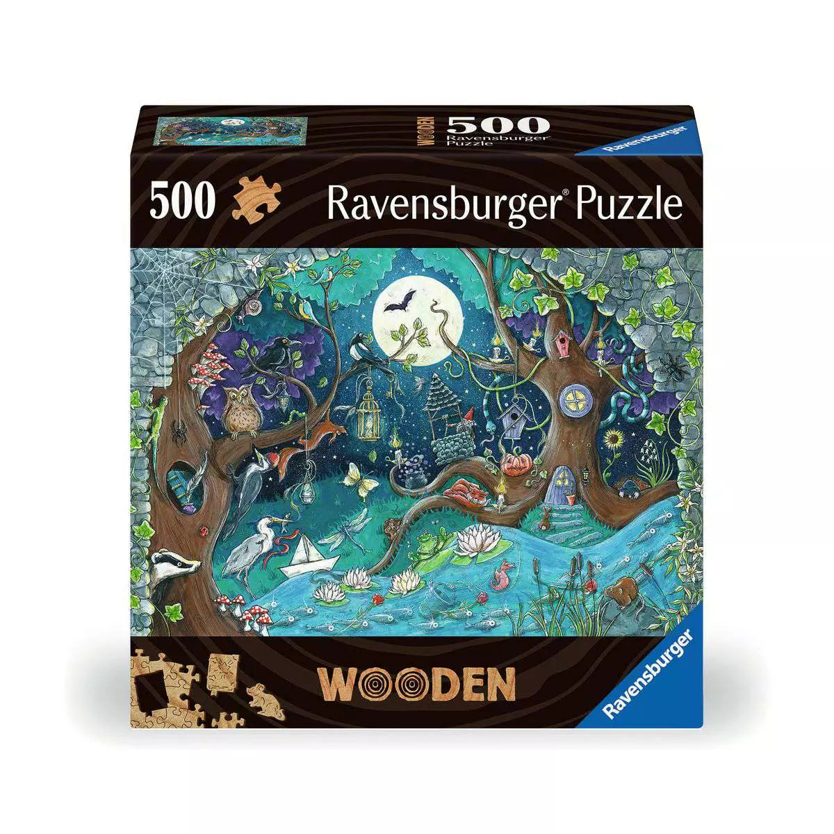 Wooden Puzzles: Fantasy Forest 500 Piece Puzzle