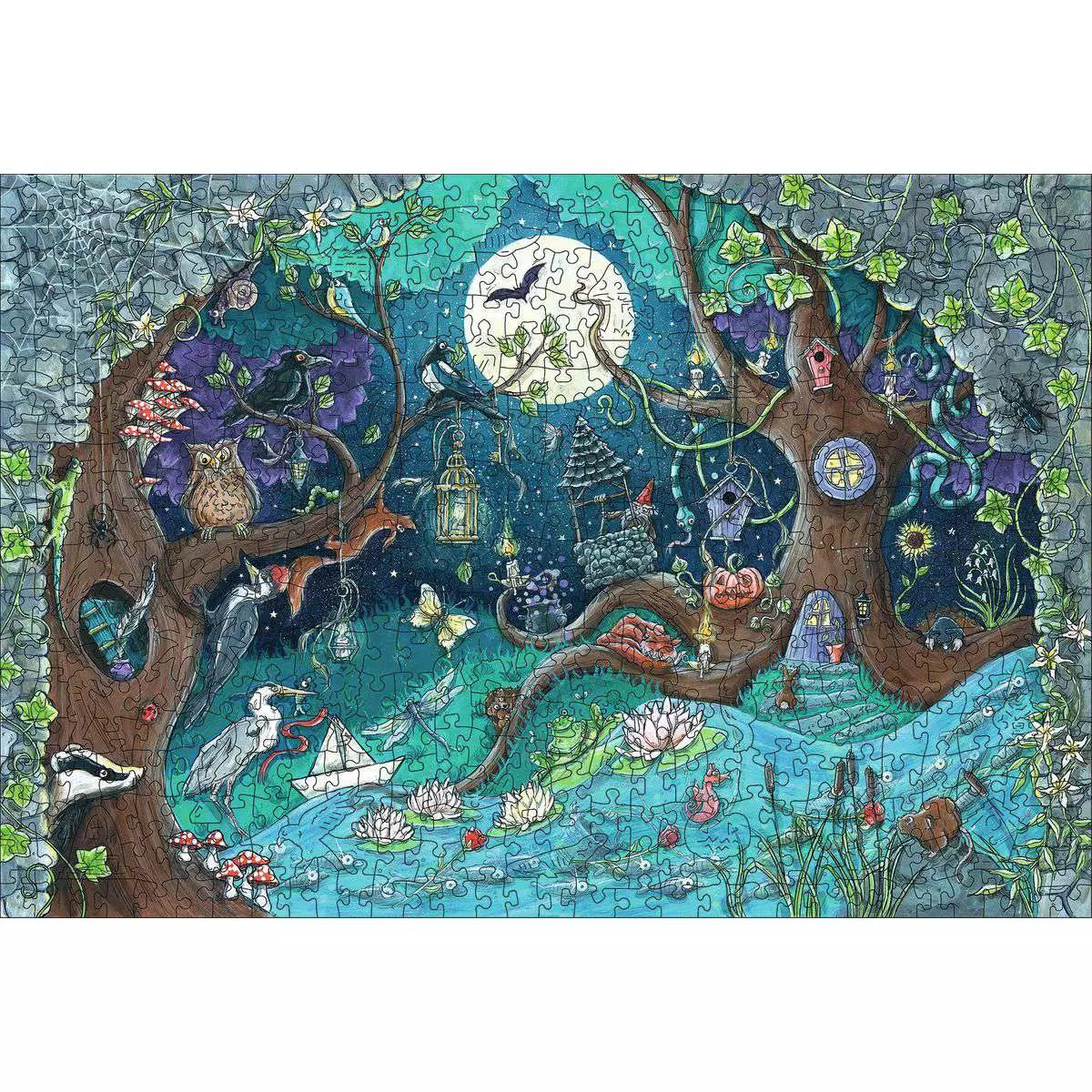 Wooden Puzzles: Fantasy Forest 500 Piece Puzzle