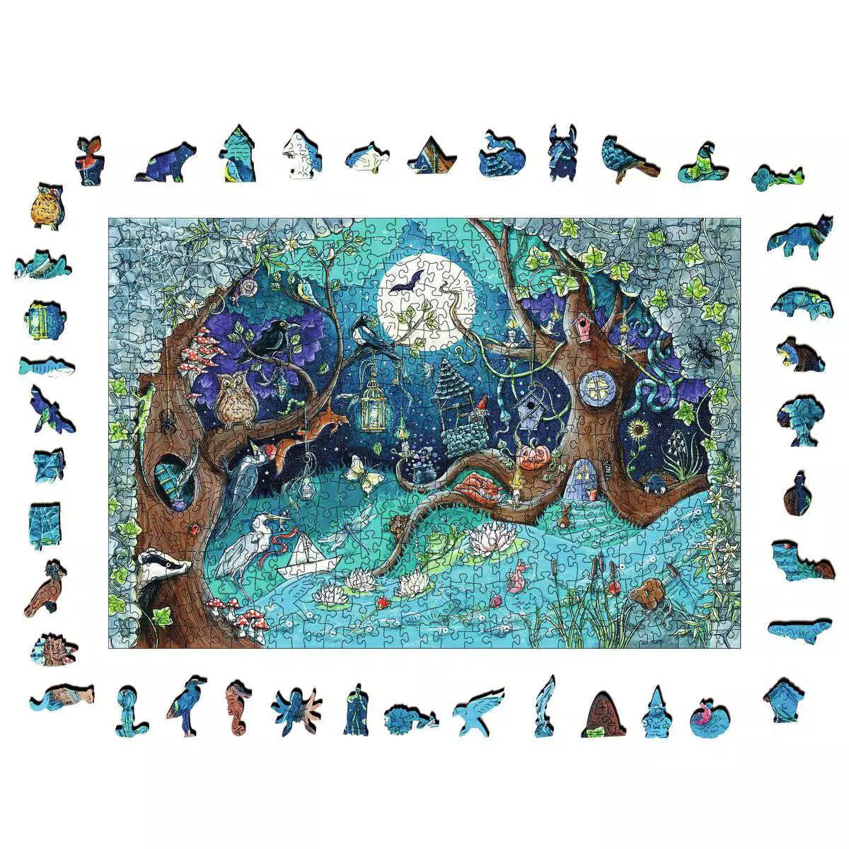 Wooden Puzzles: Fantasy Forest 500 Piece Puzzle
