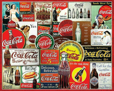 SPRGBK Coca-Cola Tin Signs 1000 Piece Puzzle in Collectors Tin