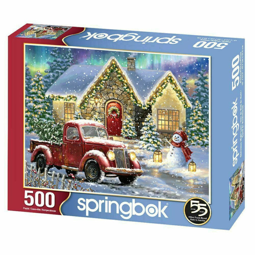 SPRGBK Christmas Night Lane 500 Piece Puzzle