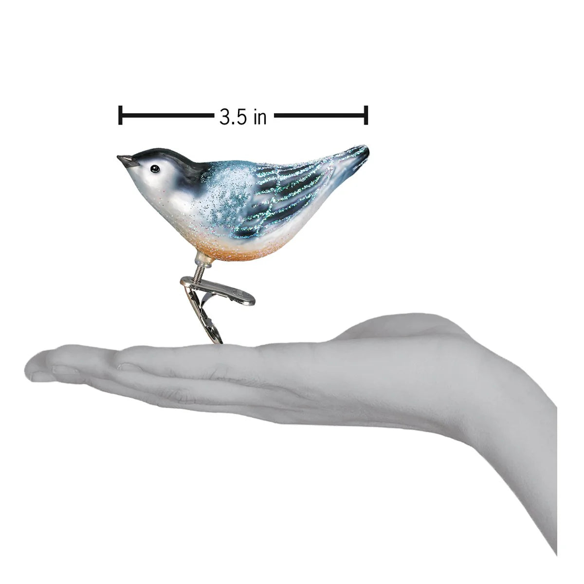 Old World Christmas Nuthatch Clip On Ornament