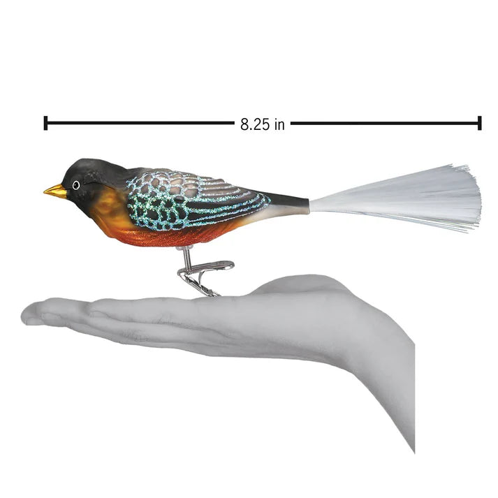 Old World Christmas Robin Clip On Ornament