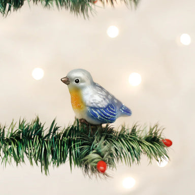 Old World Christmas Baby Bluebird Clip On Ornament