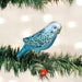 Old World Christmas Blue Miniature Parakeet Ornament