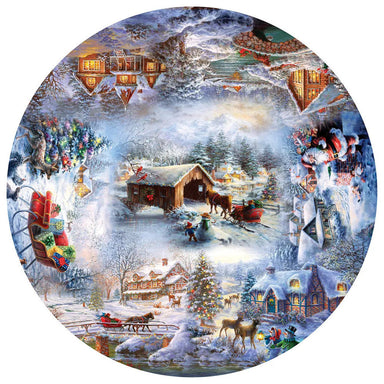 Winter Wonderland 500 Piece Round Puzzle