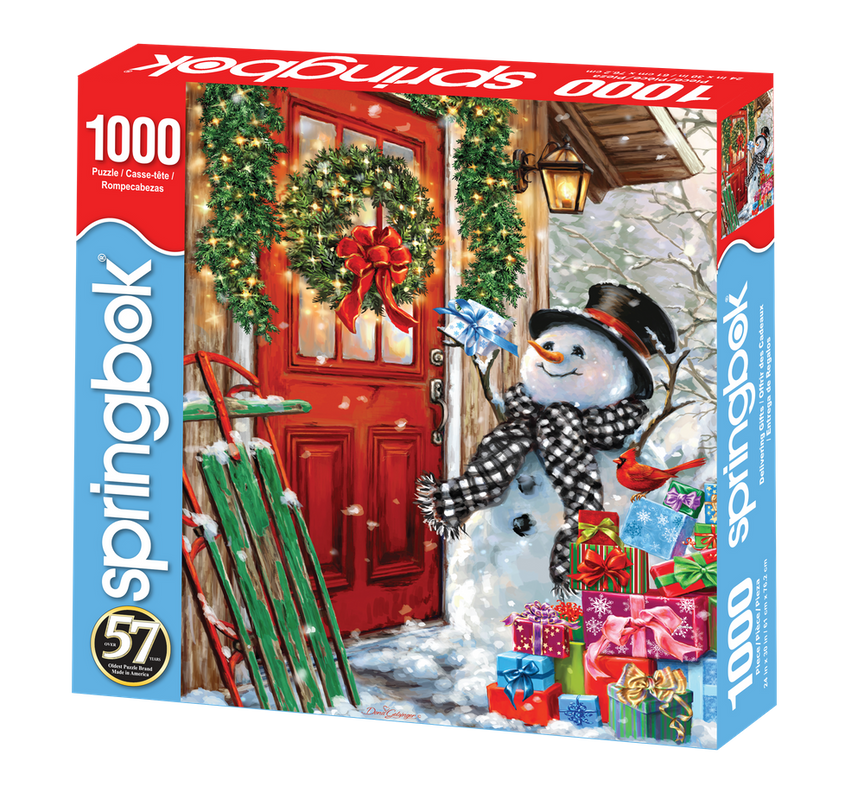 Delivering Gifts 1000 Piece Puzzle