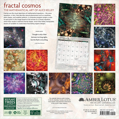 Fractal Cosmos 2024 Wall Calendar    