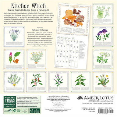 Kitchen Witch Healing Through the Magical Bounty of Mother Earth 2024 Calendar    