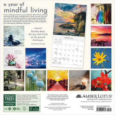 A Year of Mindful Living 2024 Wall Calendar    