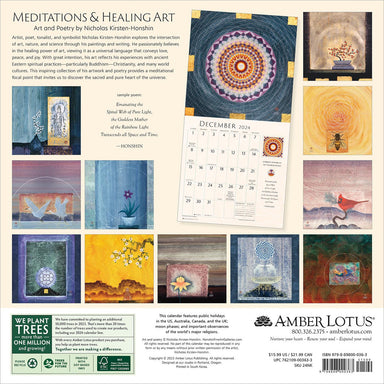Meditations & Healing Art 2024 Wall Calendar    
