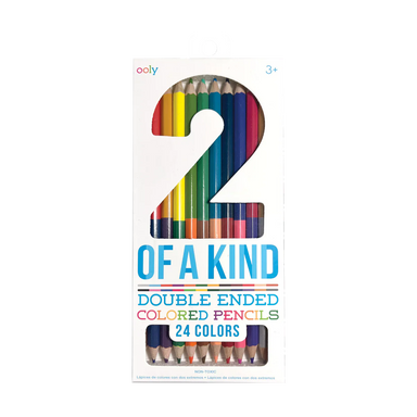 2 Of A Kind Double Ended Colored Pencils - 24 Colors