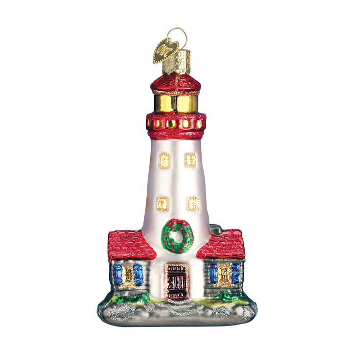 Old World Christmas Lighthouse Ornament