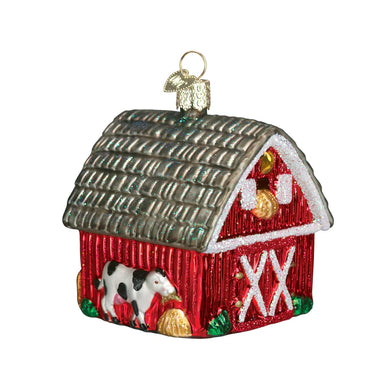 Old World Christmas Barn Ornament