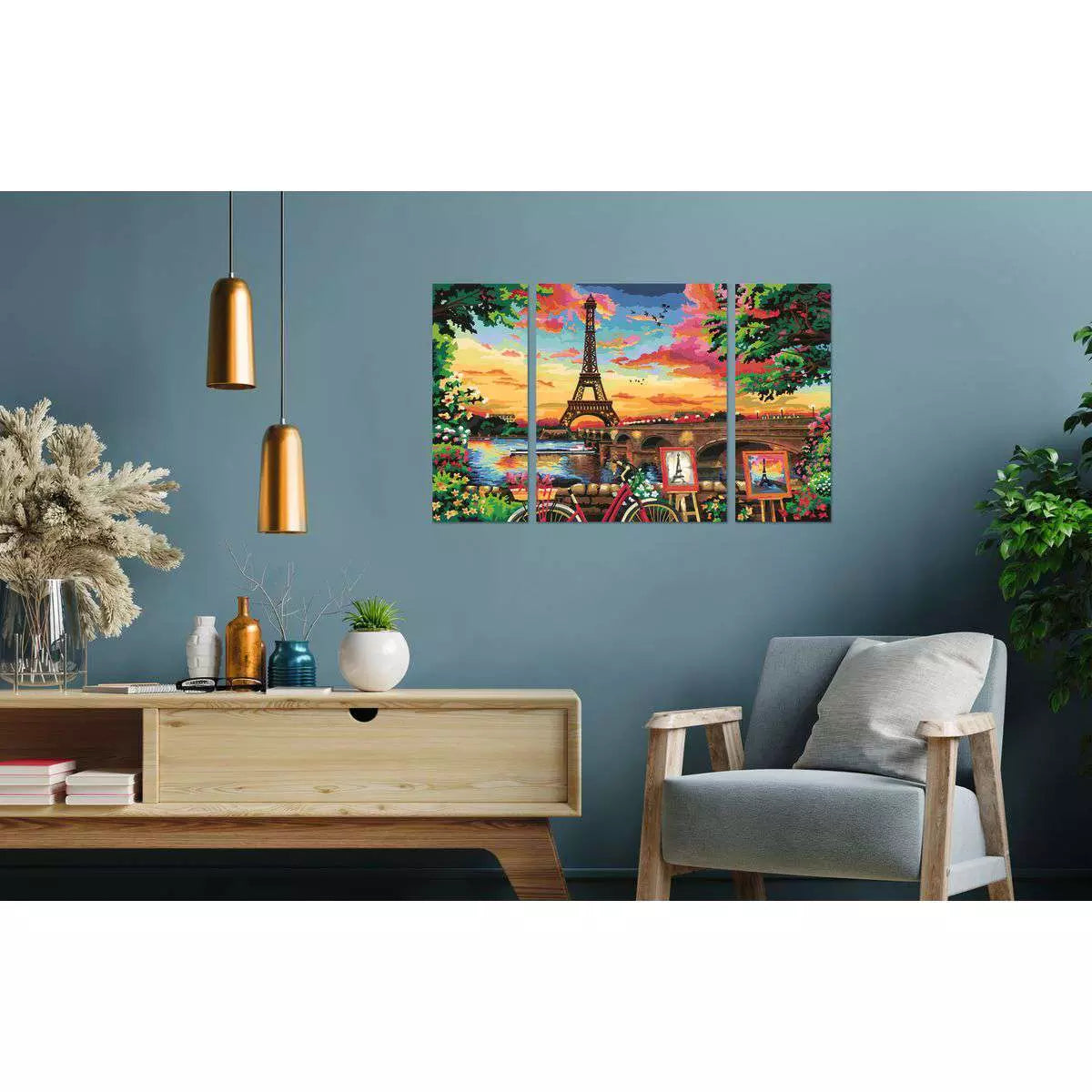 RAV CreArt Paris Reflections Triptych Paint-by-Number