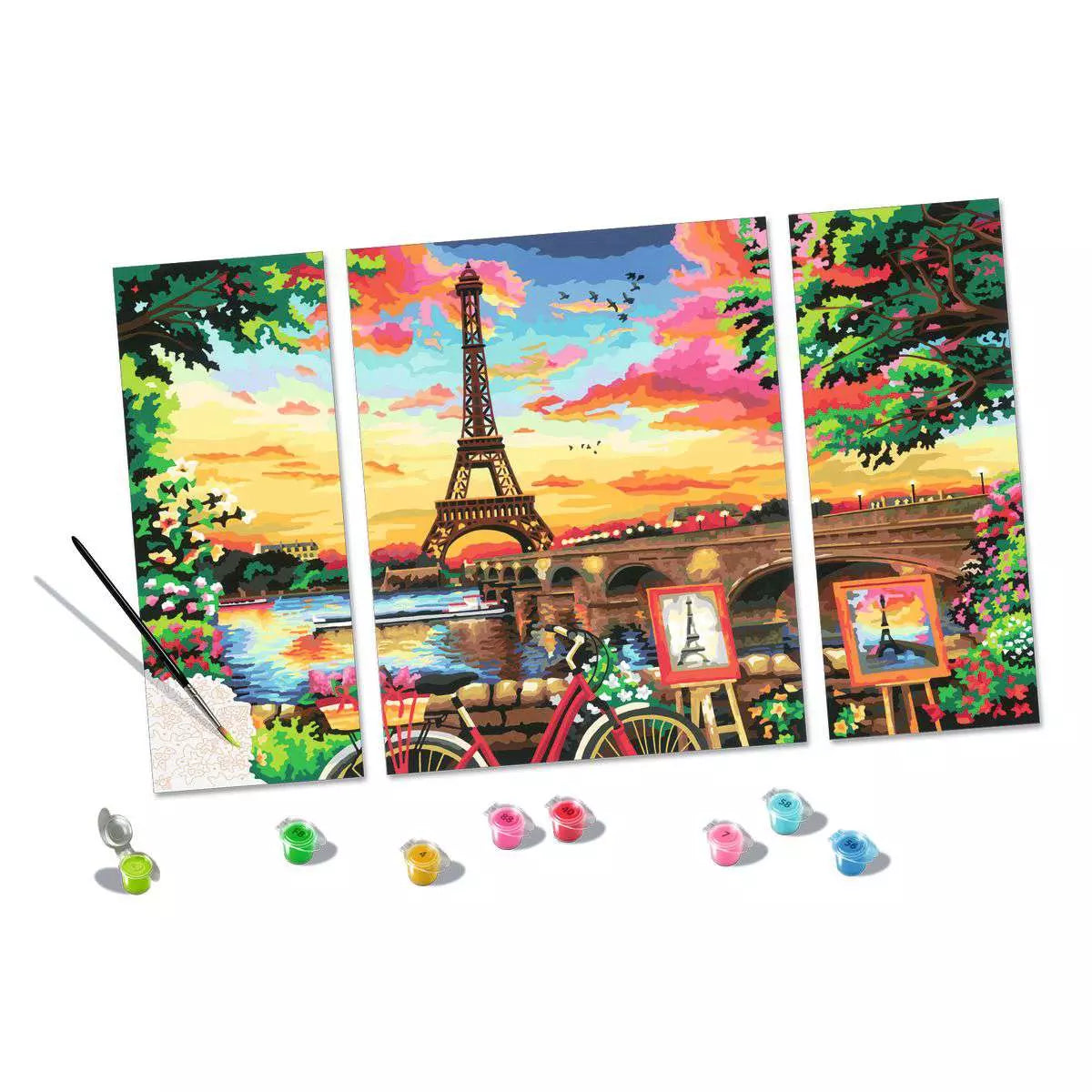 RAV CreArt Paris Reflections Triptych Paint-by-Number