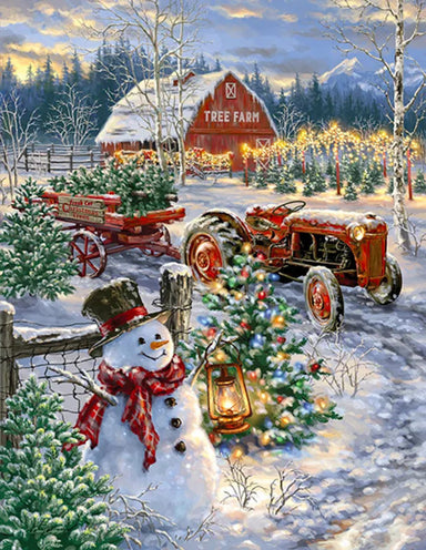 SPRGBK Christmas Tree Farm 500 Piece Puzzle