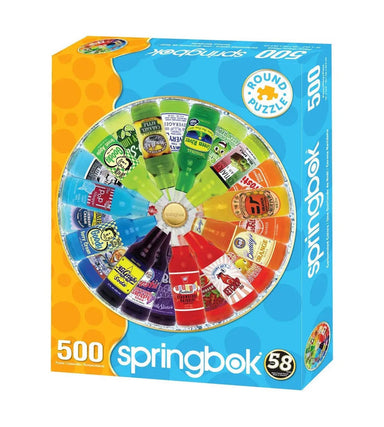 SPRGBK Carbonated Colors 500 Piece Round Puzzle