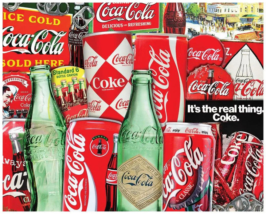 SPRGBK Coca-Cola Vintage Soda Cans 1000 Piece Puzzle
