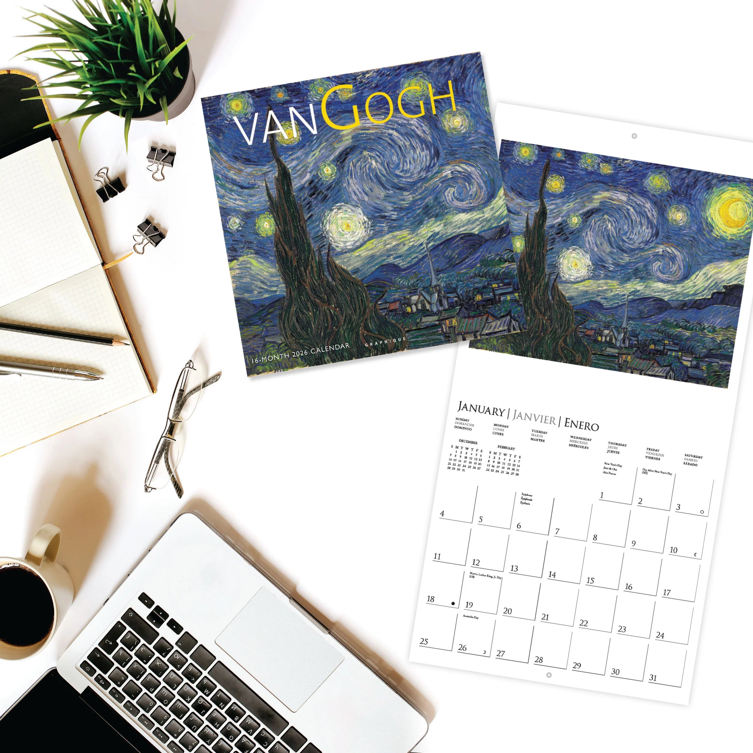 Van Gogh 2026 Wall Calendar