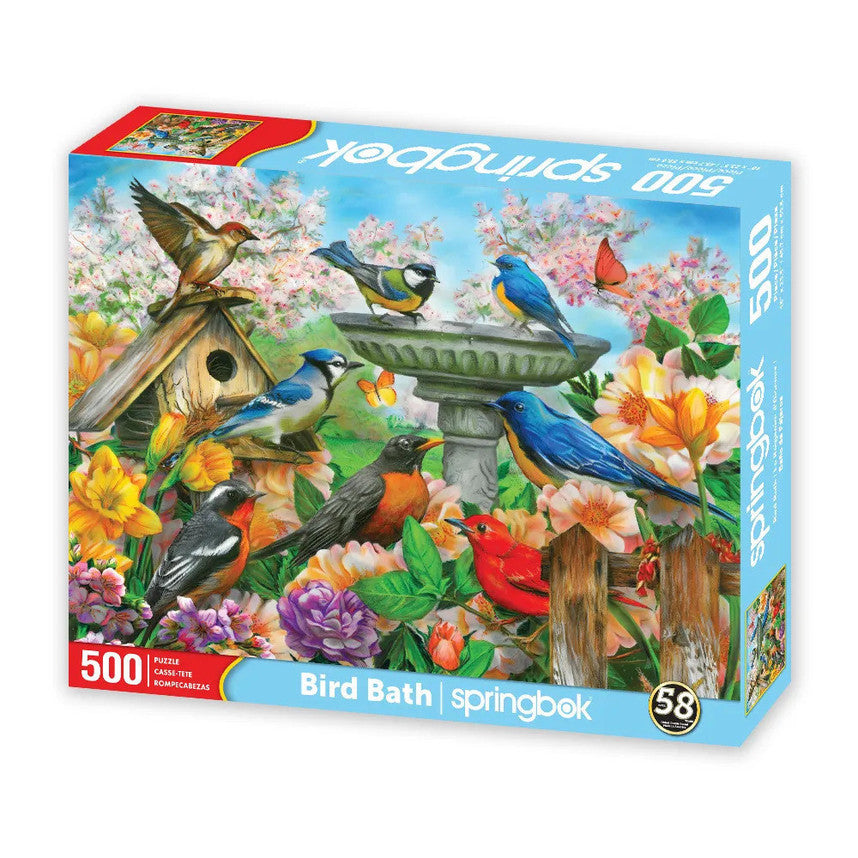 Bird Bath 500 Piece Puzzle