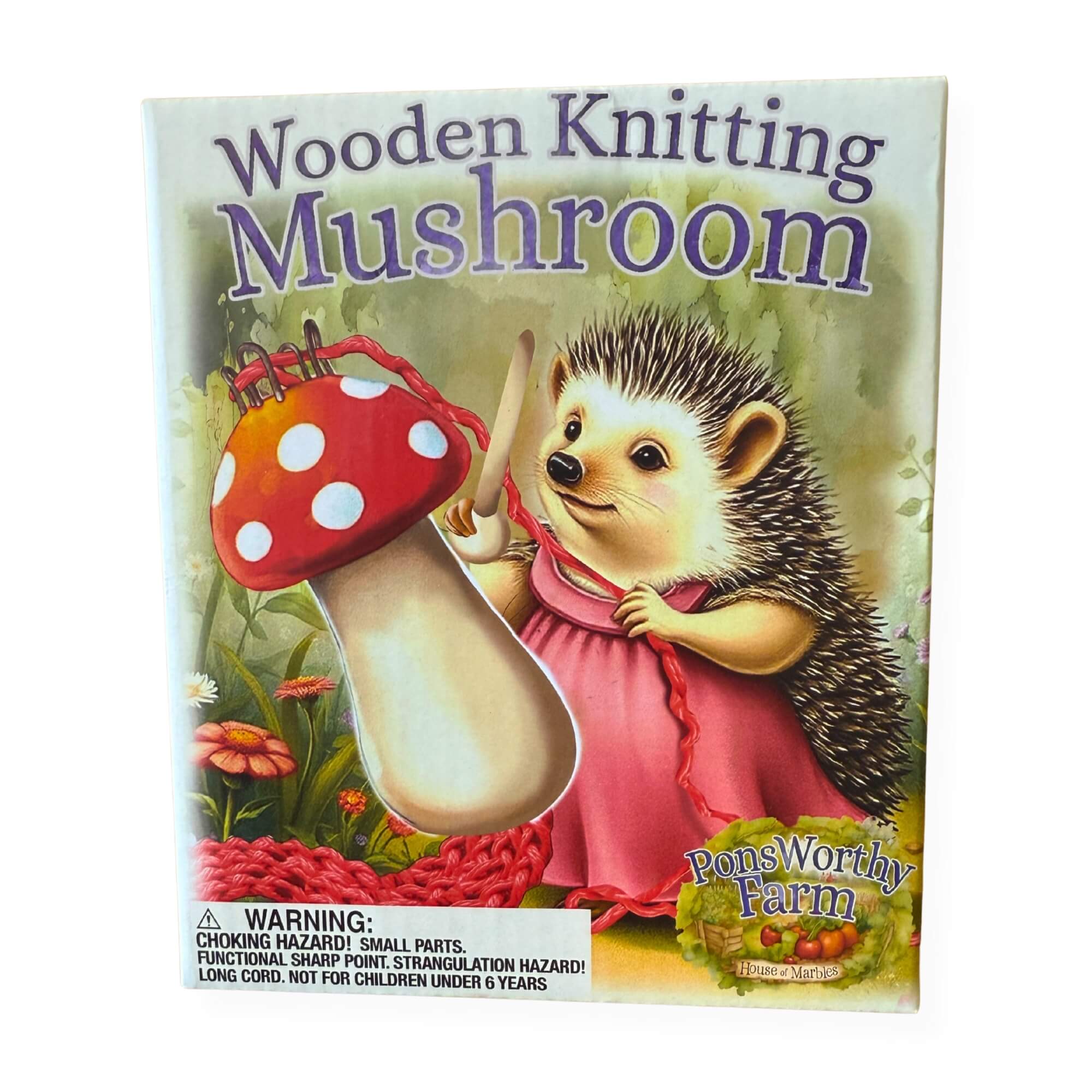 Wooden Knitting Mushroom