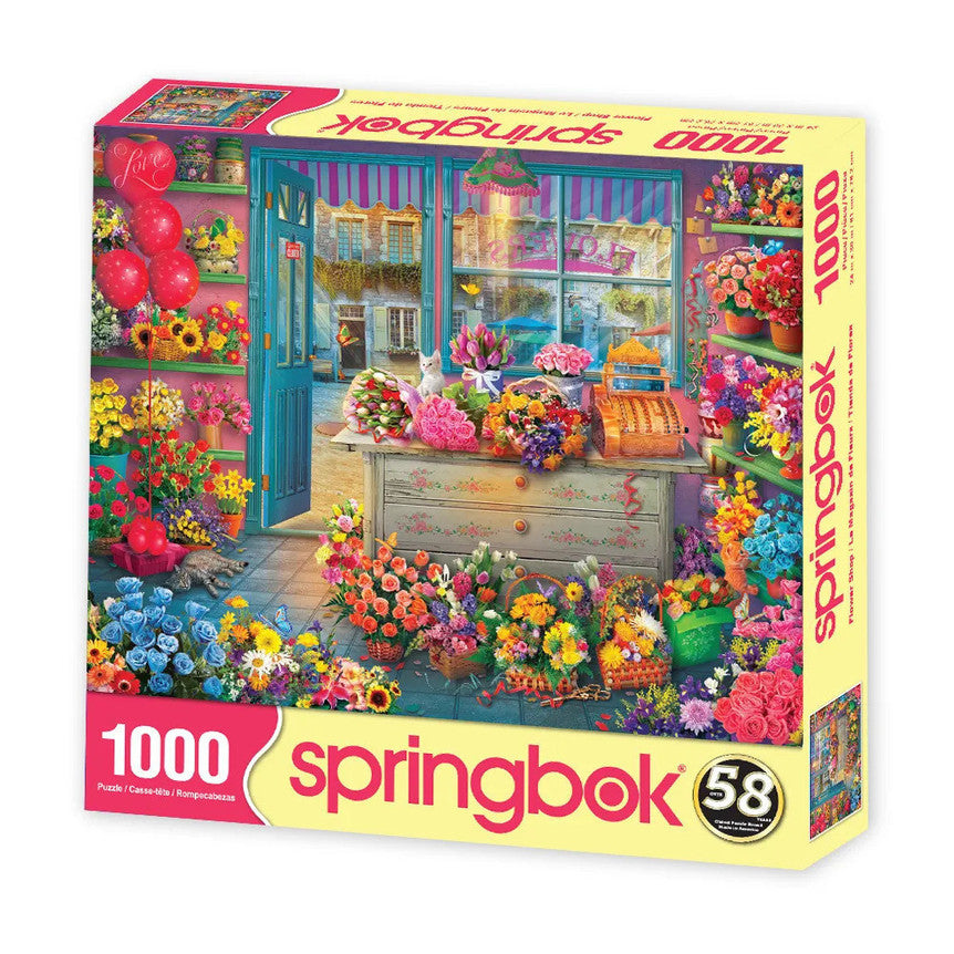 SPRGBK Flower Shop 1000 Piece Puzzle