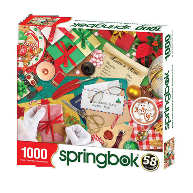 SPRGBK Santa's Desk 1000 Piece Puzzle