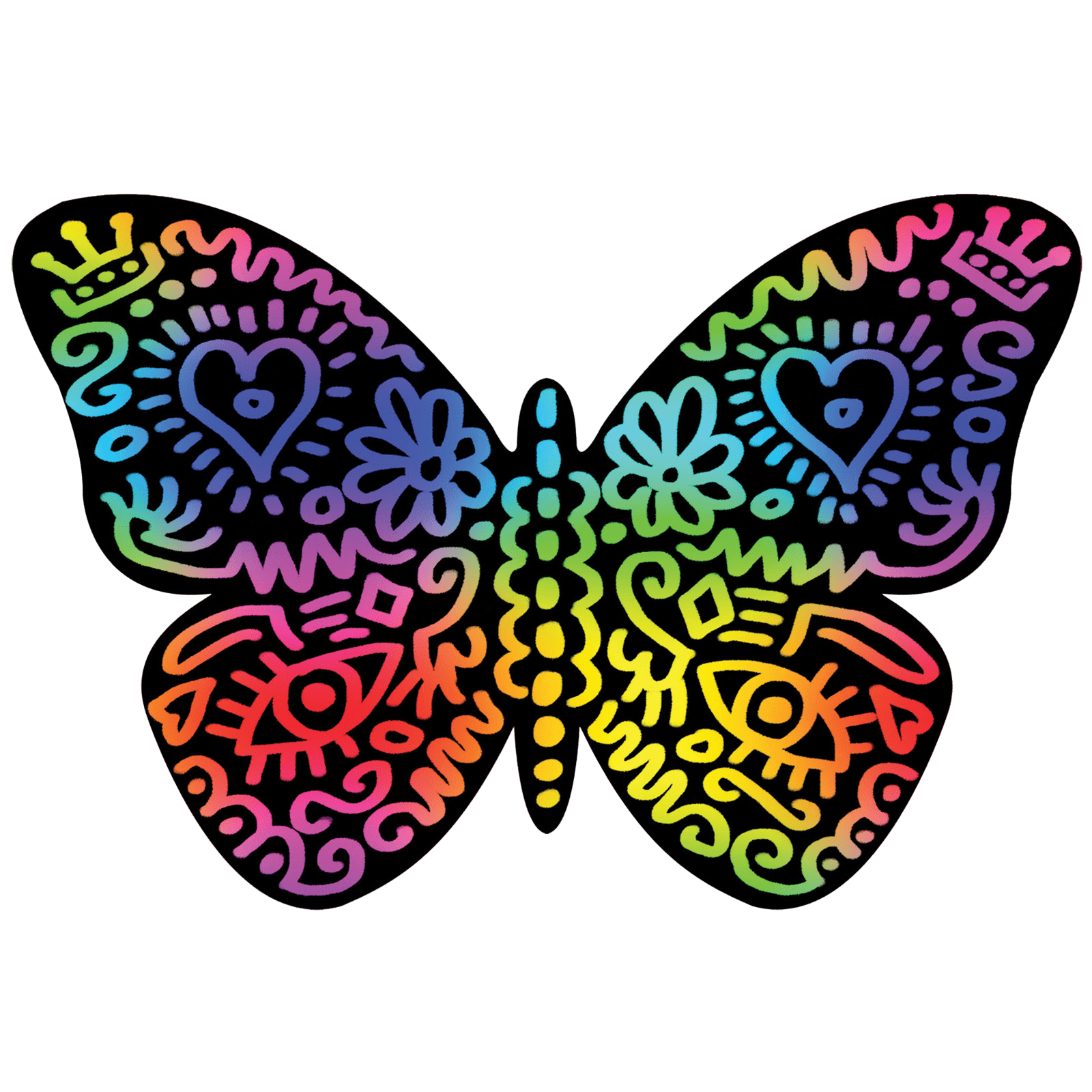 Scratch Art Butterflies