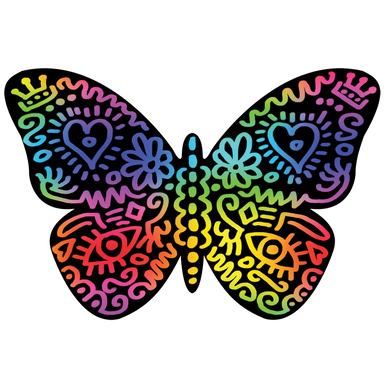 Scratch Art Butterflies